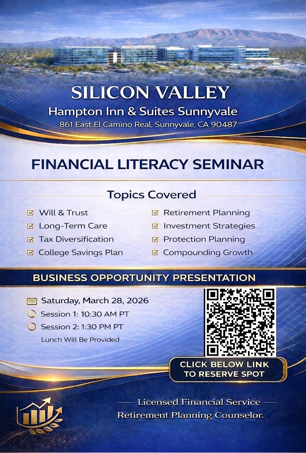 Financial Literacy Seminar - March 28, 2026