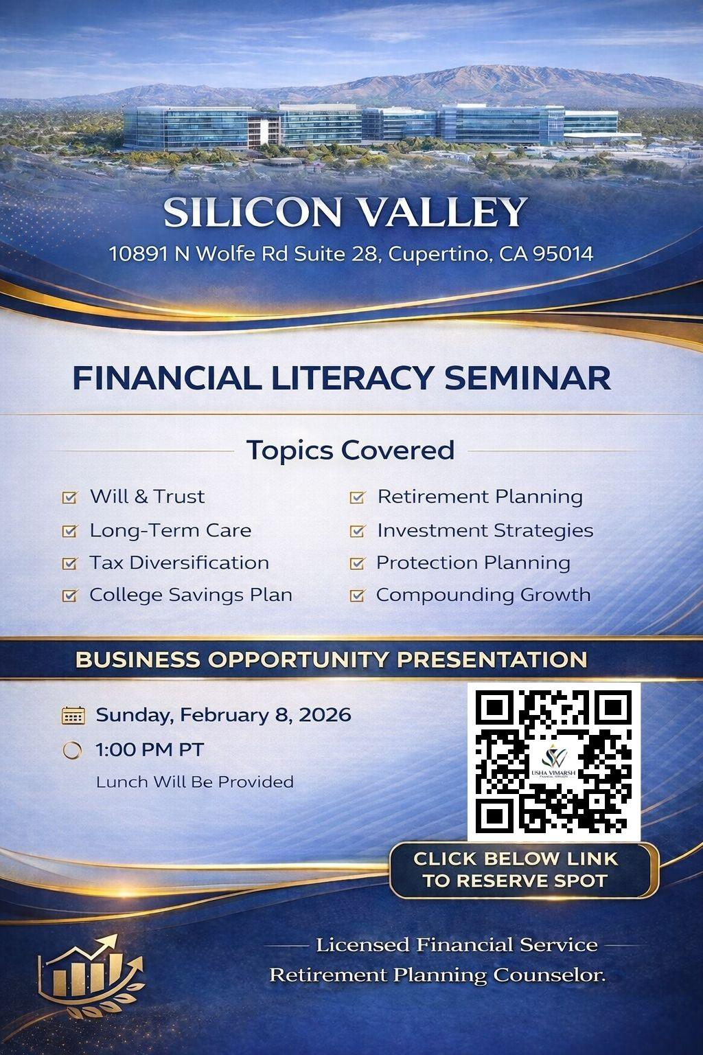 Financial Literacy Seminar - February 8, 2026